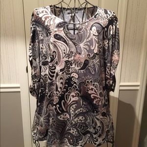 Earth Tones Dress Blouse